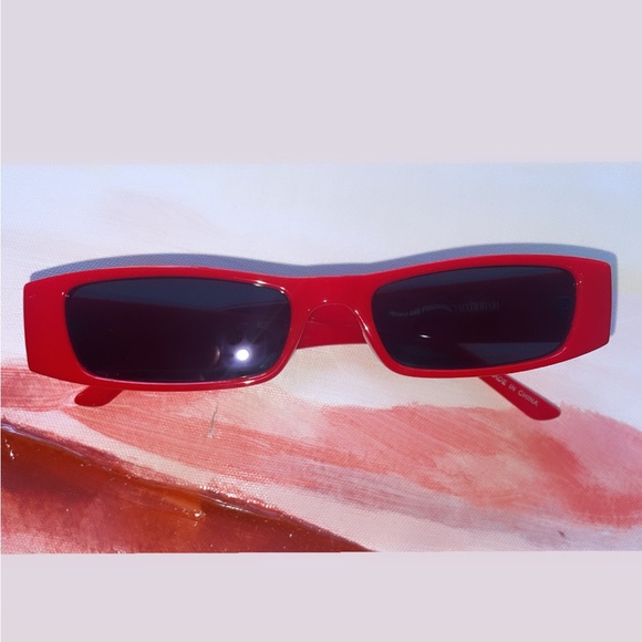 NWT-Zumiez “Nevermind” Red sunglasses - Picture 4 of 5